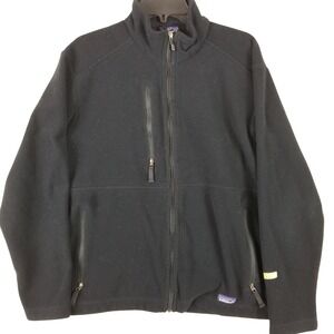 Patagonia Synchilla Fleece Jacket Mens Medium Black Full Zip Midweight 25136